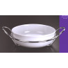 PASTA BOWL WITH SILVER-ALLOY HOLDER BHL0036