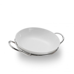 SPAGHETTIERA BIANCA CON SUPPORTO BHL0036