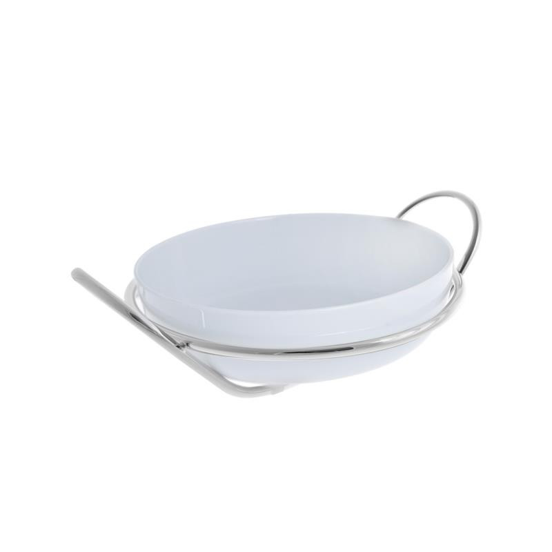 SALAD BOWL WITH SILVERPLATED HOLDER BHL0071