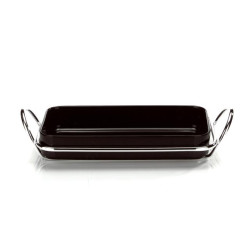 BLACK DISH WITH STAND...
