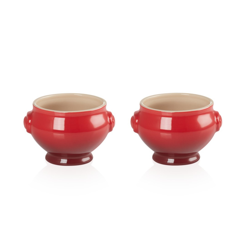 SET OF 2 CHERRY SOUP BOWL 11 CM - CERISE