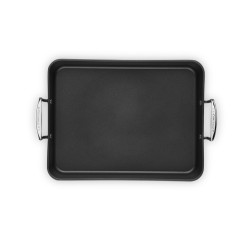 ARROSTIERA RETTANGOLARE IN ALLUMINIO ANTIADERENTE 35 x 27 CM