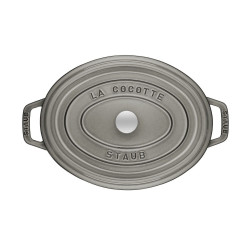 COCOTTE OVALE IN GHISA 29 CM - GRIGIO