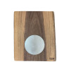 TARTAR PLATE, WALNUT & STEEL, TPT 25 cm