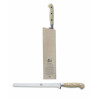 HAM KNIFE WHITE HANDLE WITH BLOCK