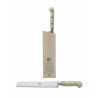 BREAD KNIFE WHITE HANDLE WITH BLOCK