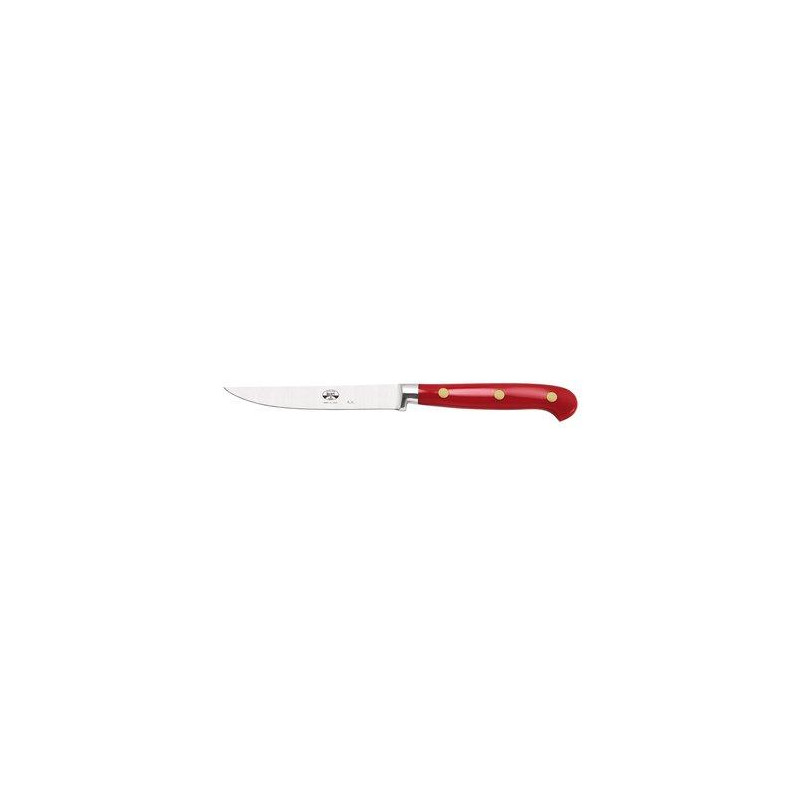BOX 6 STEAK KNIFE HANDLE RED PLEXIGLASS