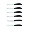 SET 6 COLTELLI TAVOLA MANICO NERO V-6.78 33.6
