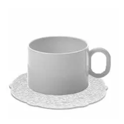 TEA CUP & SAUCER DRESSED...