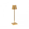 TABLE LAMP, CHROME/GOLD, POLDINA PRO MICRO