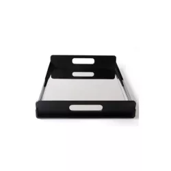 BLACK TRAY VASSILY 45X30 CM...