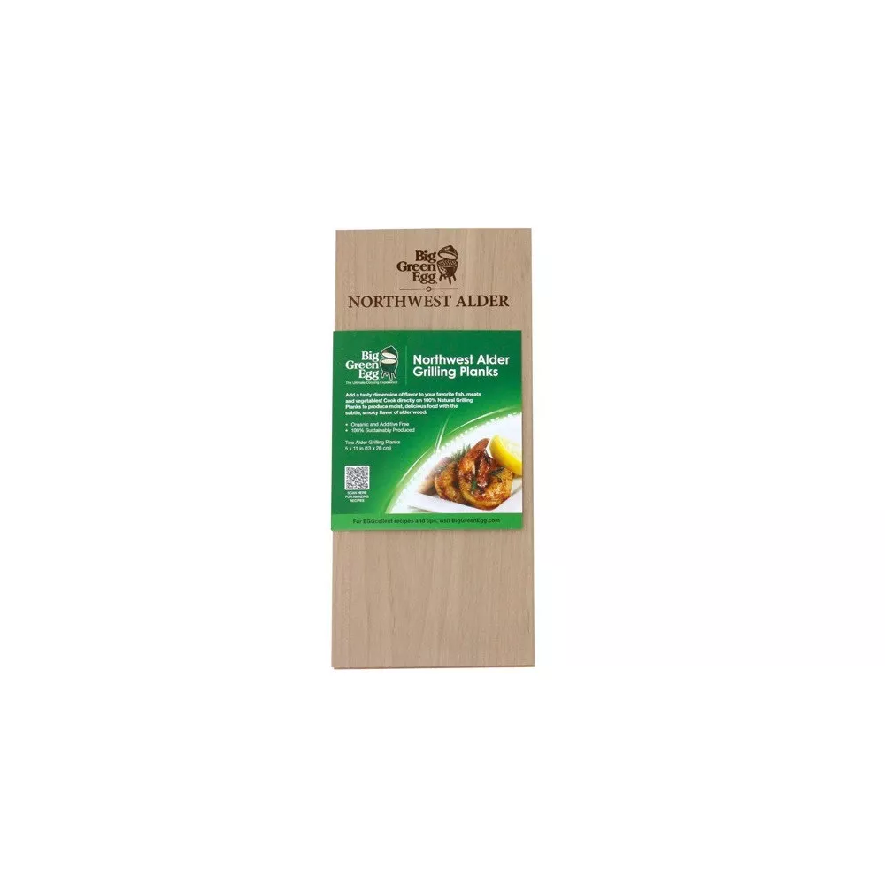 WOODEN GRILLING PLANKS 2 PCS.- ALDER - BIG GREEN EGG