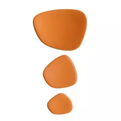 SET DI 3 VASSOI ARANCIO,...