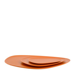 SET OF 3 TRAYS, ORANGE, "NAMASTÈ", 1236/02