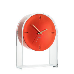 CLEAR / RED TABLE CLOCK,...