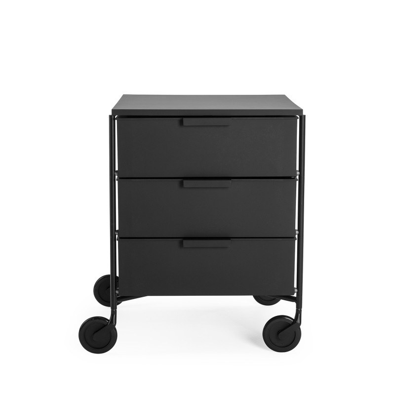 MATT BLACK CONTAINER, 3 DRAWERS, "MOBIL", 2011/L5