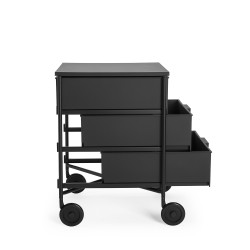 MATT BLACK CONTAINER, 3 DRAWERS, "MOBIL", 2011/L5