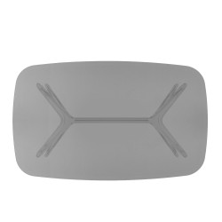 TABLE, CHROME/FUMÈ, "BLAST", 4096/C6