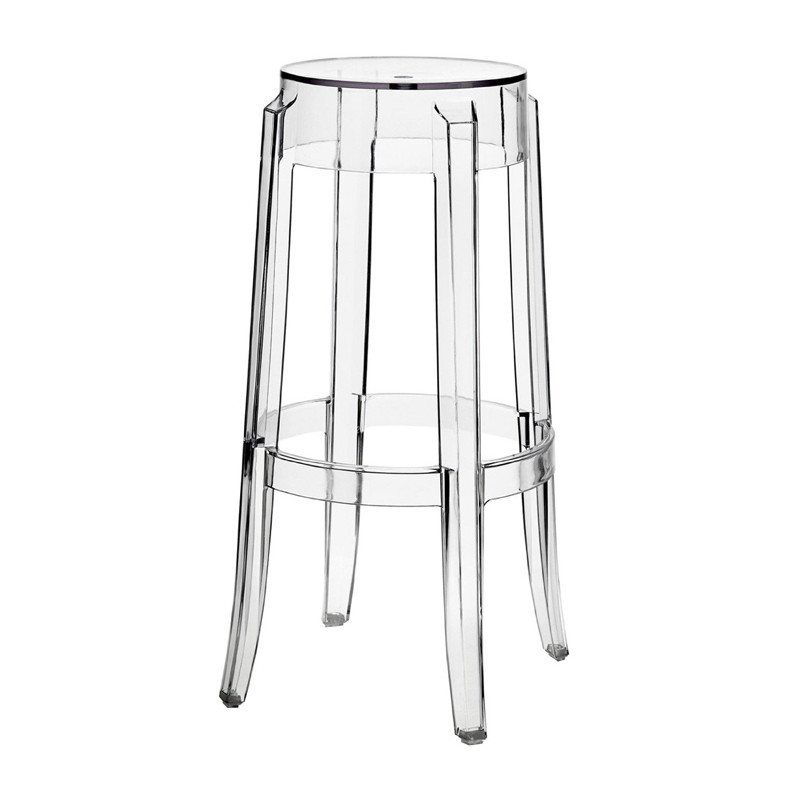 CHARLES GHOST STOOL 4899/B4 CLEAR
