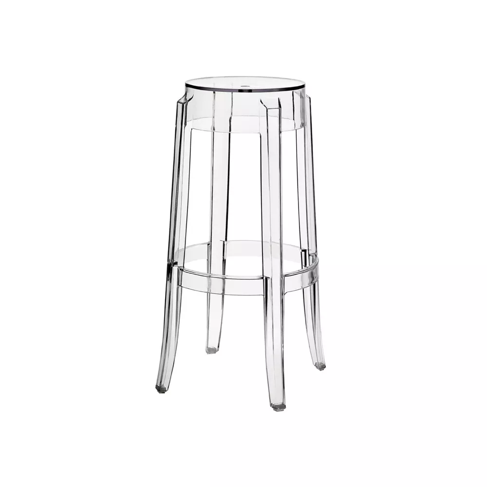 CHARLES GHOST STOOL 4899/B4 CLEAR