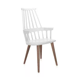 SEDIA COMBACK BIANCO-ROVERE...