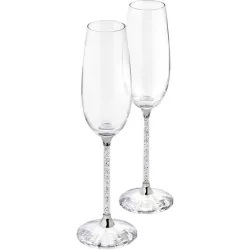 SET DI 2 FLUTE CHAMPAGNE, CRYSTALLINE
