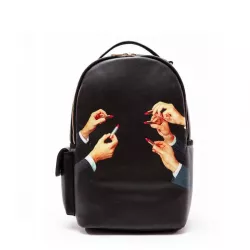BLACK RUCKSACK "LIPSTICK",...