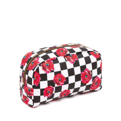BEAUTY CASE ROSES CHECK 02551