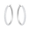 STONE HOOP EARRINGS