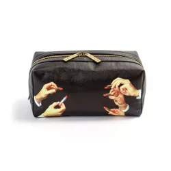 WASH BAG LIPSTICKS BLACK 02590