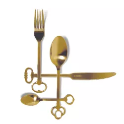 GOLD-KEYTLERY CUTLERY SET...