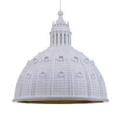 CUPOLONE WHITE LAMP 7695