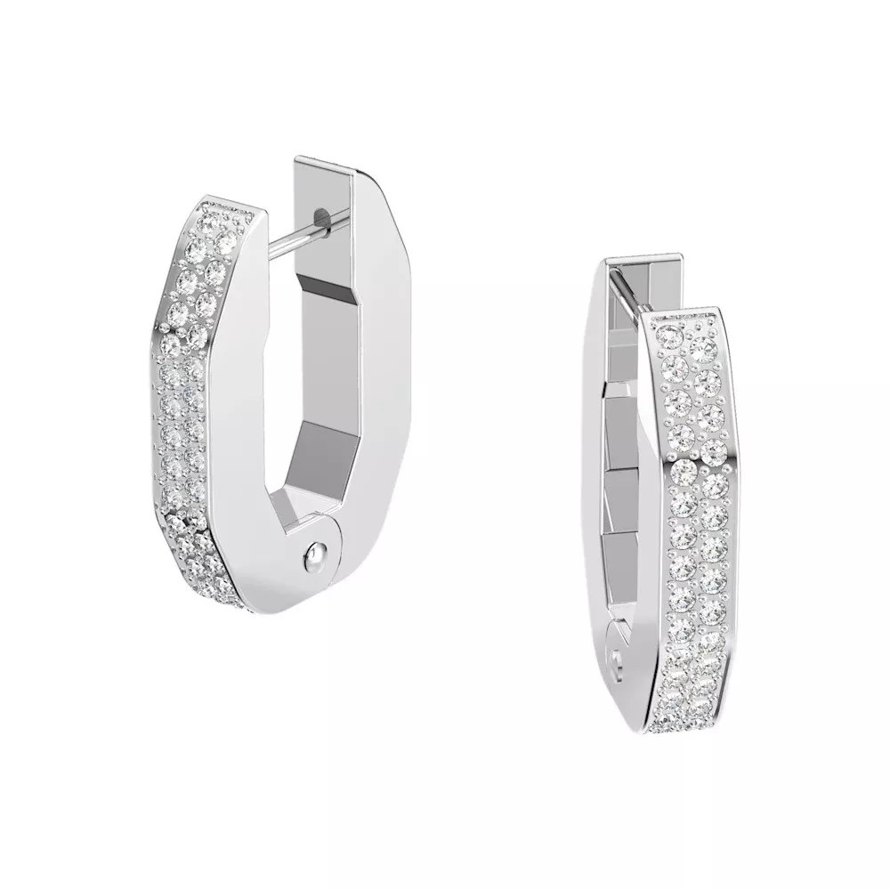 DEXTRERA HOOP EARRINGS, OCTAGON SHAPE