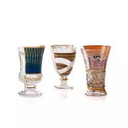 SET OF 3 GLASSES, HYBRID...