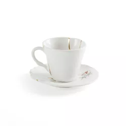 TAZZA CAFFE CON PIATTO n3, KINTSUGI
