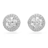 UNA ANGELIC STUD EARRINGS, ROUND CUT, PAVE