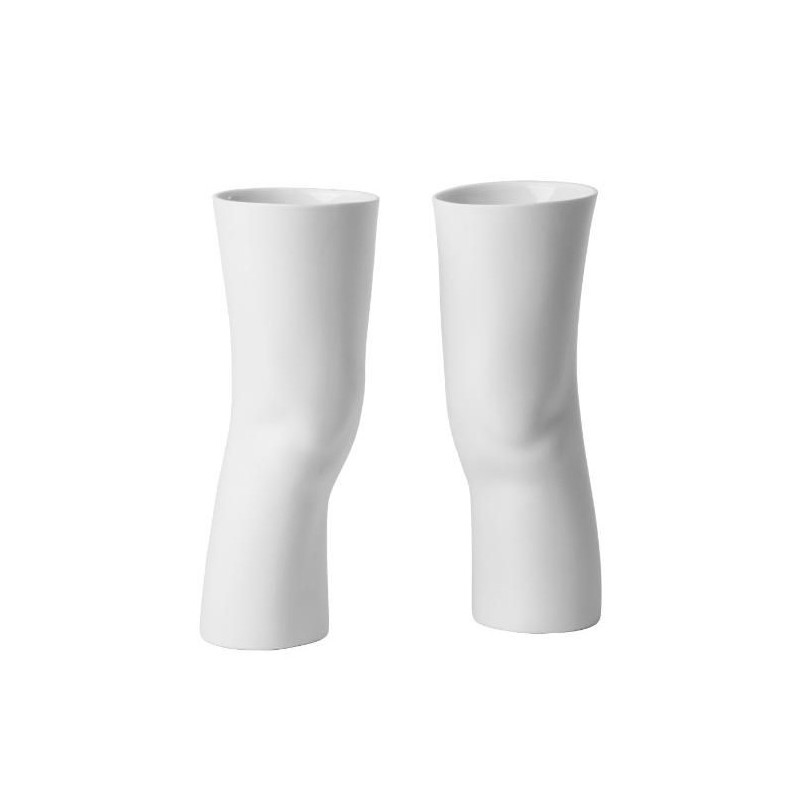 SET OF 2 PORCELAIN VASES ELLE 30 CM - 10098