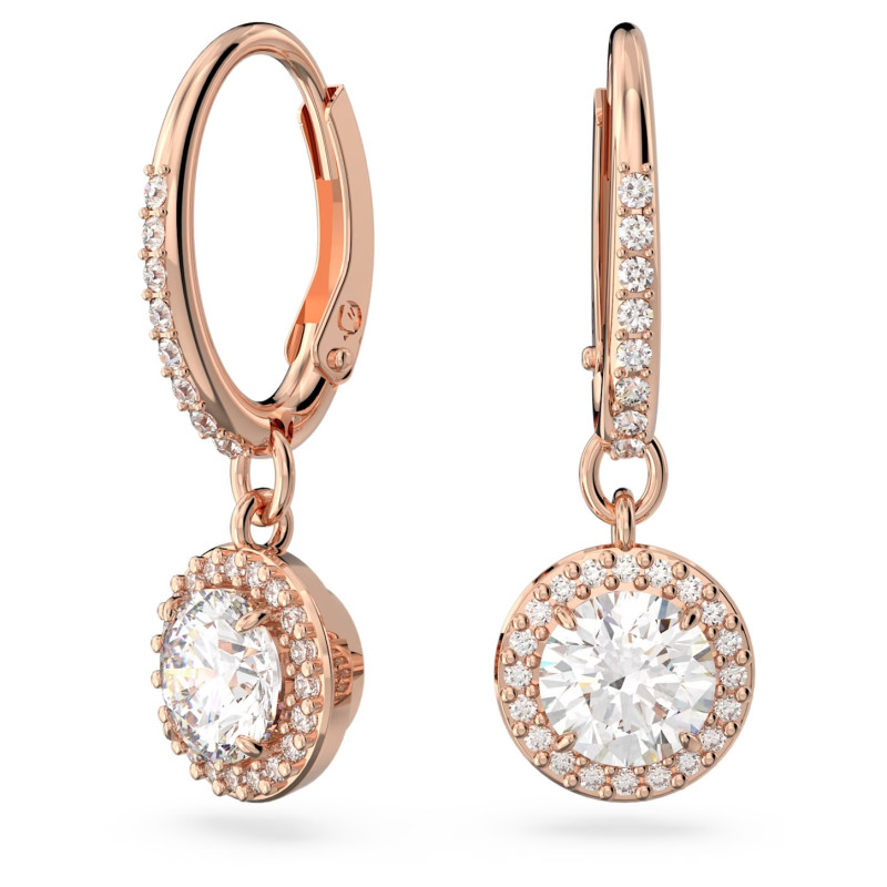 CONSTELLA DROP EARRINGS, ROUND CUT, PAVE