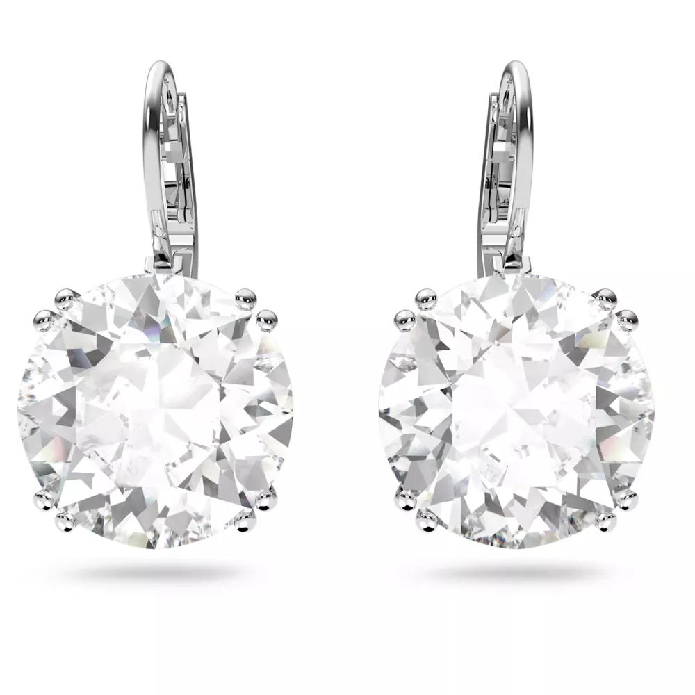 MILLENIA DROP EARRINGS, ROUND CUT