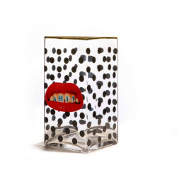 VASO IN VETRO 30 CM SHIT POIS - 14150