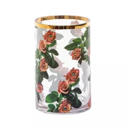 VASE, ROSES, 14 CM, GLASS,...