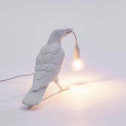 WAITING BIRD LAMP WHITE  14732 SELETTI