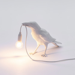 WAITING BIRD LAMP WHITE  14732 SELETTI