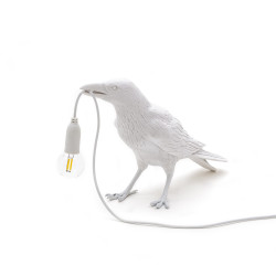 WAITING BIRD LAMP WHITE  14732 SELETTI