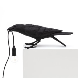 PLAYING BIRD LAMP BLACK 14736 SELETTI