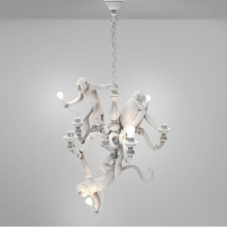MONKEY CHANDELIER 14865 BIANCO SELETTI