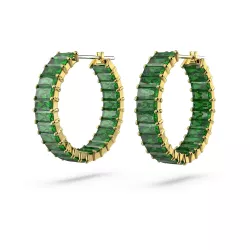 MATRIX HOOP EARRINGS, BAGUETTE CUT