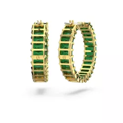 MATRIX HOOP EARRINGS, BAGUETTE CUT