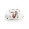TAZZA CAFFE C/P VETRO I LOVE YOU 15970