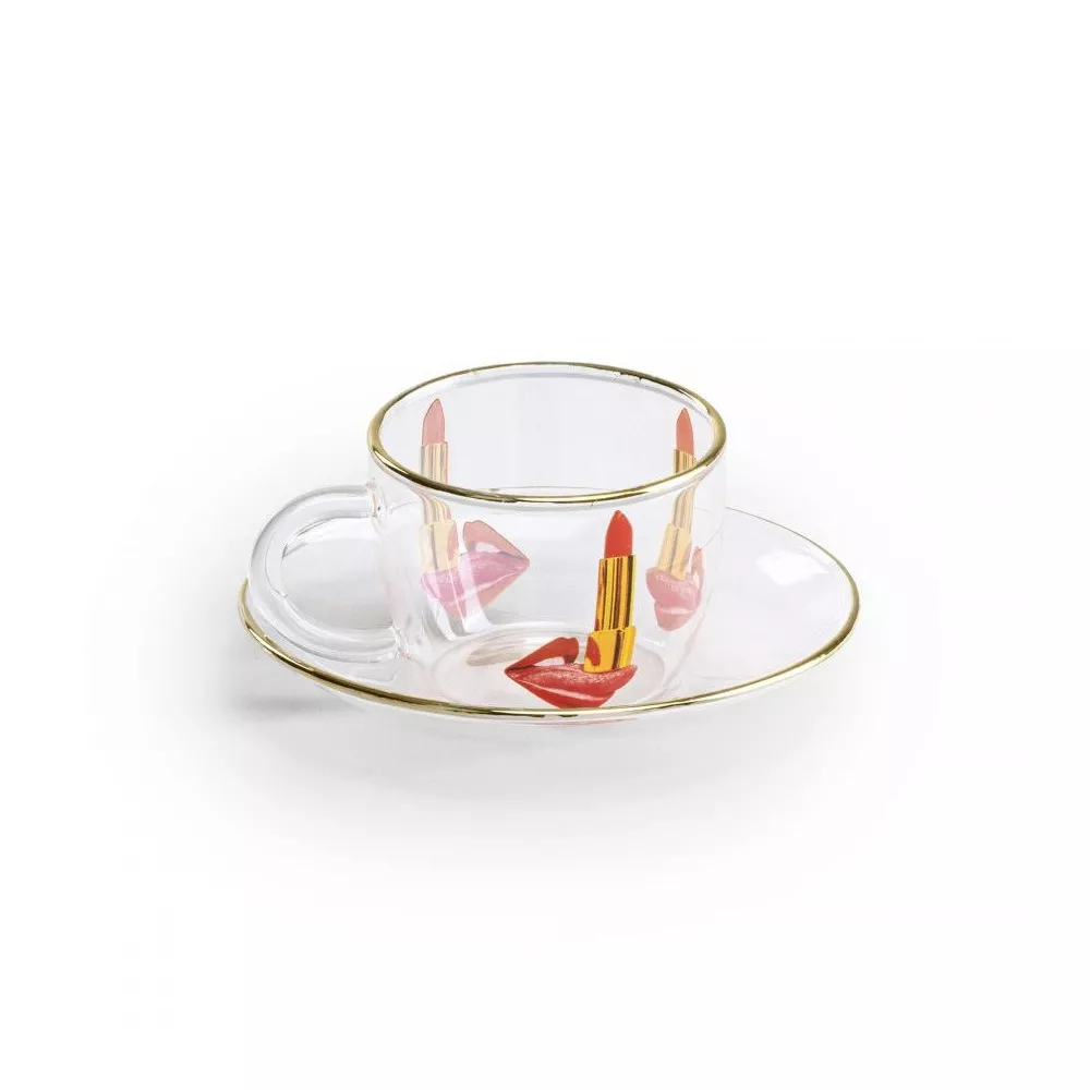 TAZZA CAFFE C/P VETRO TONGUE 15975